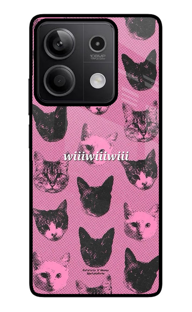 Pink Cats Redmi Note 13 5G Glass Case