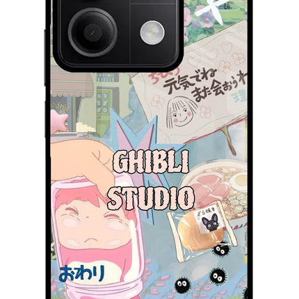 Studio Ghibli Redmi Note 13 5G Glass Case