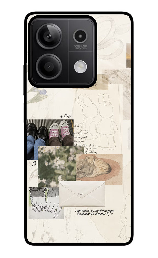 Soft Aesthetic Redmi Note 13 5G Glass Case