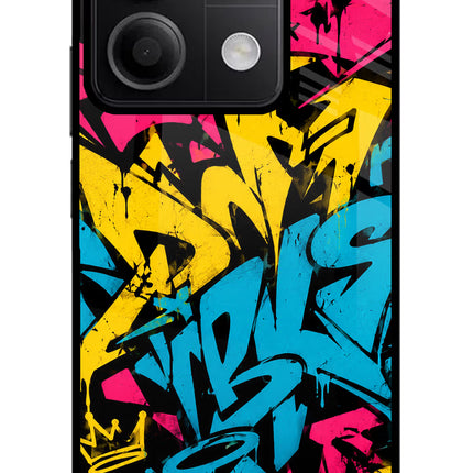 Graffiti Vibe Redmi Note 13 5G Glass Case