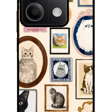 Mirror Cats Redmi Note 13 5G Glass Case