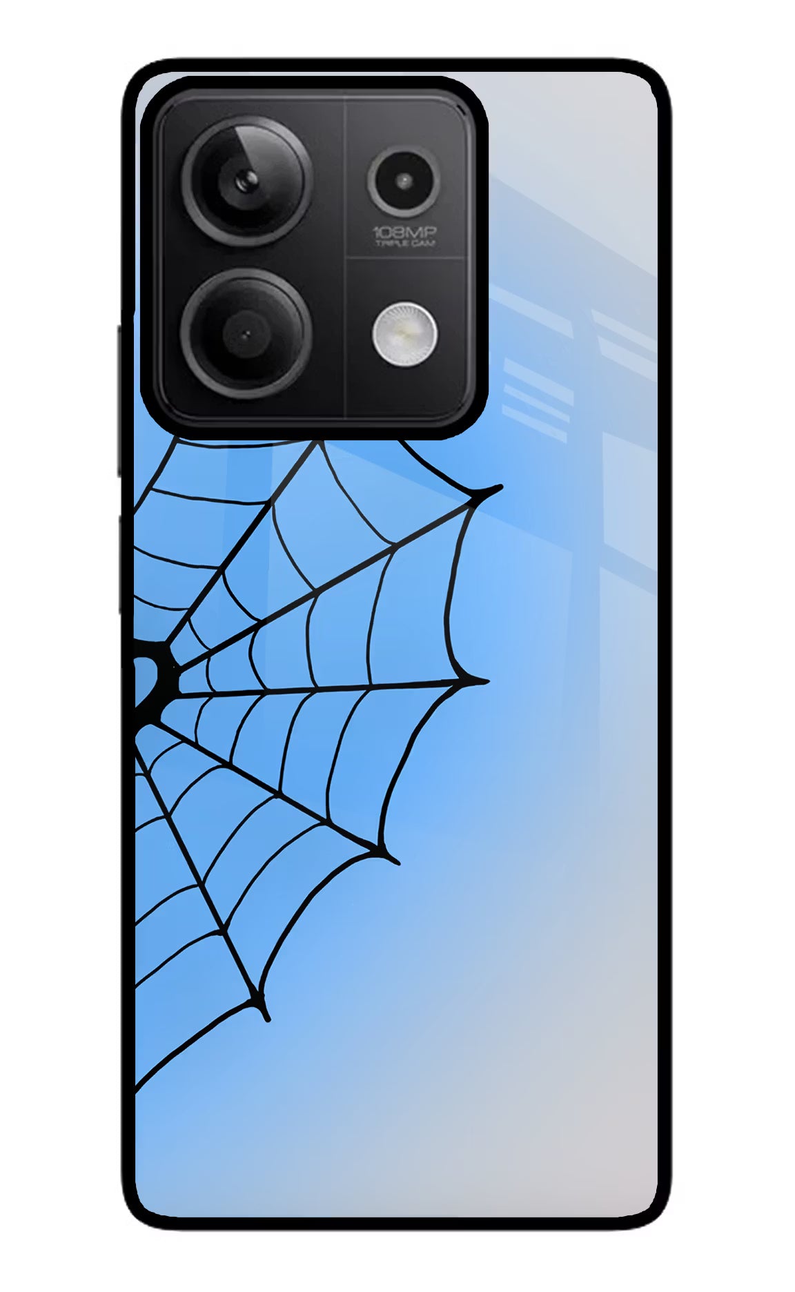 Blue Web Redmi Note 13 5G Glass Case