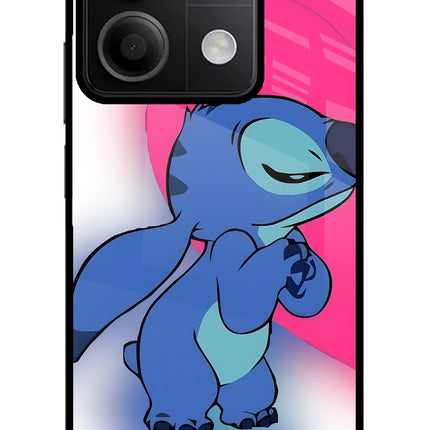 Stitch Hug Redmi Note 13 5G Glass Case