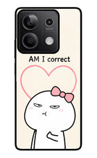 Always Right Redmi Note 13 5G Glass Case Back Cover by Casekaro