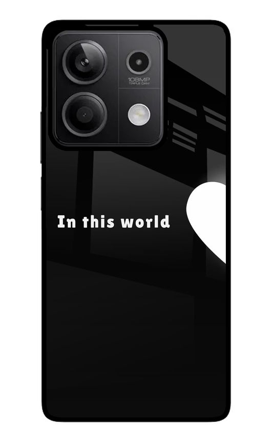 This World Redmi Note 13 5G Glass Case
