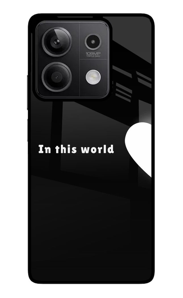 This World Redmi Note 13 5G Glass Case