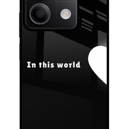 This World Redmi Note 13 5G Glass Case Back Cover by Casekaro