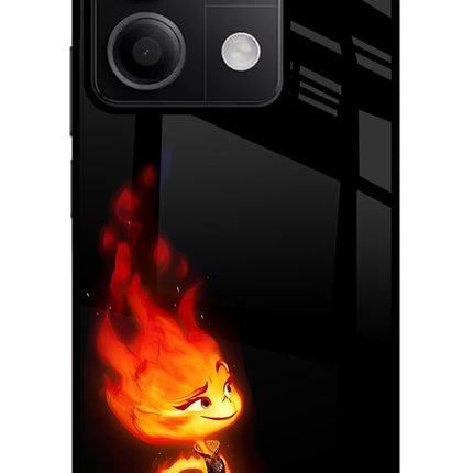 Ember Flame Redmi Note 13 5G Glass Case Back Cover by Casekaro
