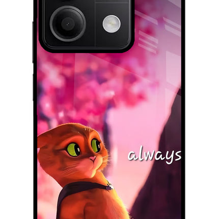 Always Cat Redmi Note 13 5G Glass Case