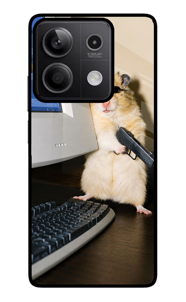 Hacker Hamster Redmi Note 13 5G Glass Case