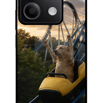 Rollercoaster Dog Redmi Note 13 5G Glass Case
