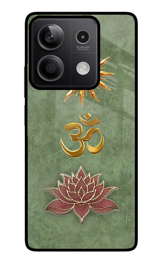 Om & Lotus Redmi Note 13 5G Glass Case