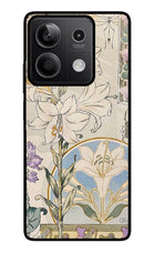 White Lily Redmi Note 13 5G Glass Case