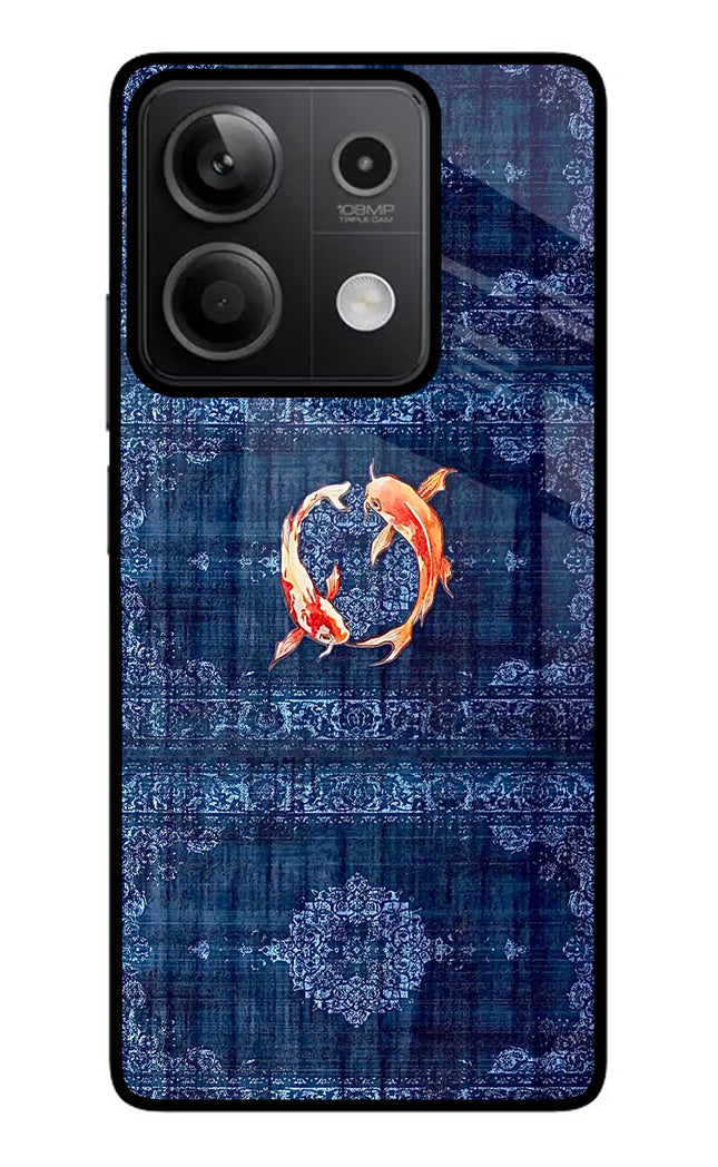 Koi Blue Redmi Note 13 5G Glass Case