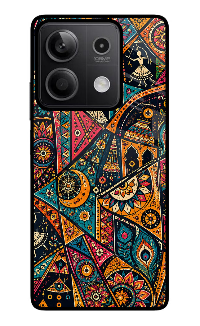 Folk Print Redmi Note 13 5G Glass Case