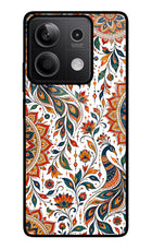 White Mayura Redmi Note 13 5G Glass Case