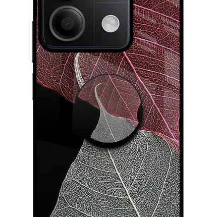 Leaf Pattern Redmi Note 13 5G Glass Case