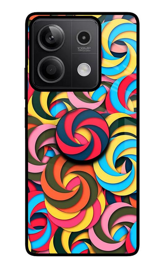 Spiral Pattern Redmi Note 13 5G Glass Case