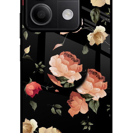 Flowers Redmi Note 13 5G Glass Case