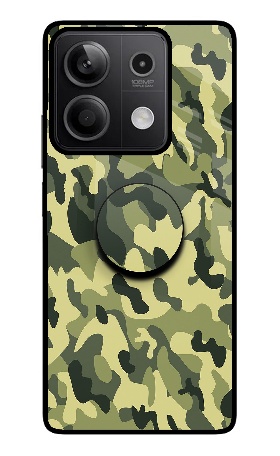 Camouflage Redmi Note 13 5G Glass Case