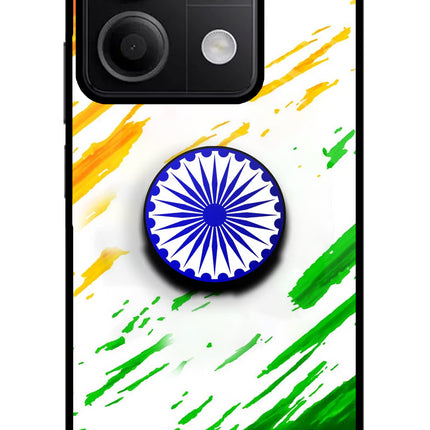 Indian Flag Ashoka Chakra Redmi Note 13 5G Pop Case by Casekaro
