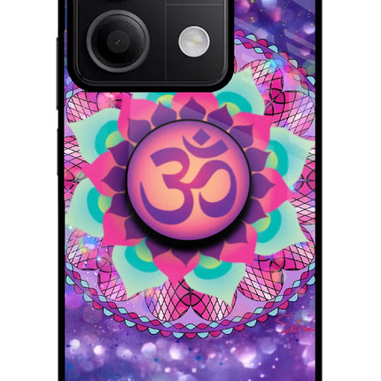 Om Purple Redmi Note 13 5G Glass Case
