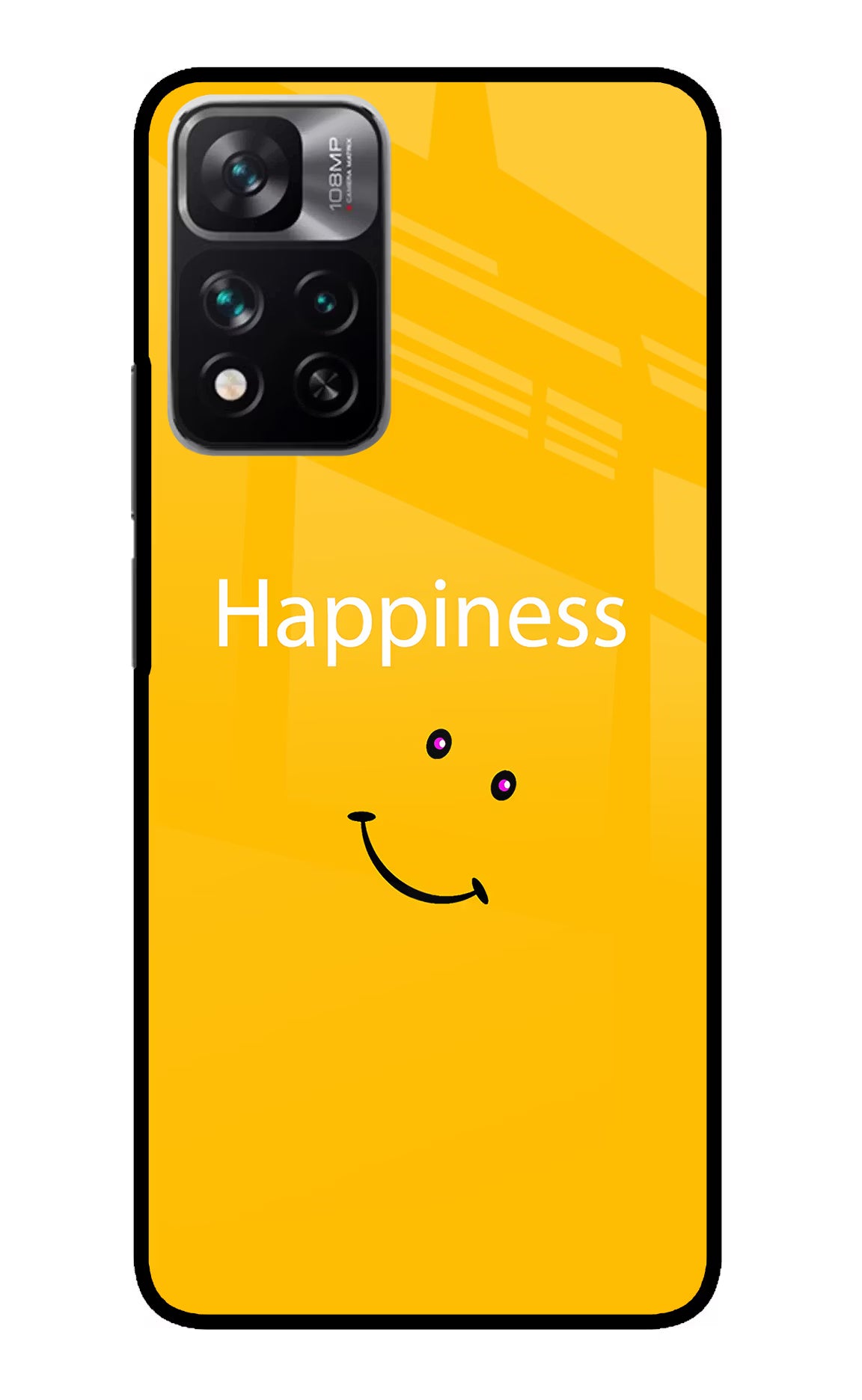 Happiness With Smiley Redmi Note 13 Pro 5G Glass Case Back Cover by Casekaro