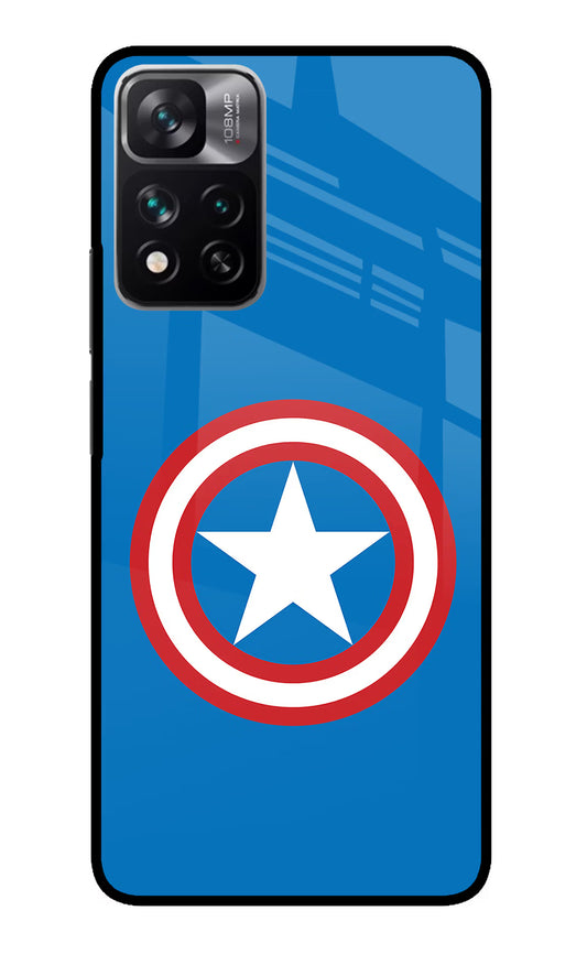 Captain America Logo Redmi Note 13 Pro 5G Glass Case
