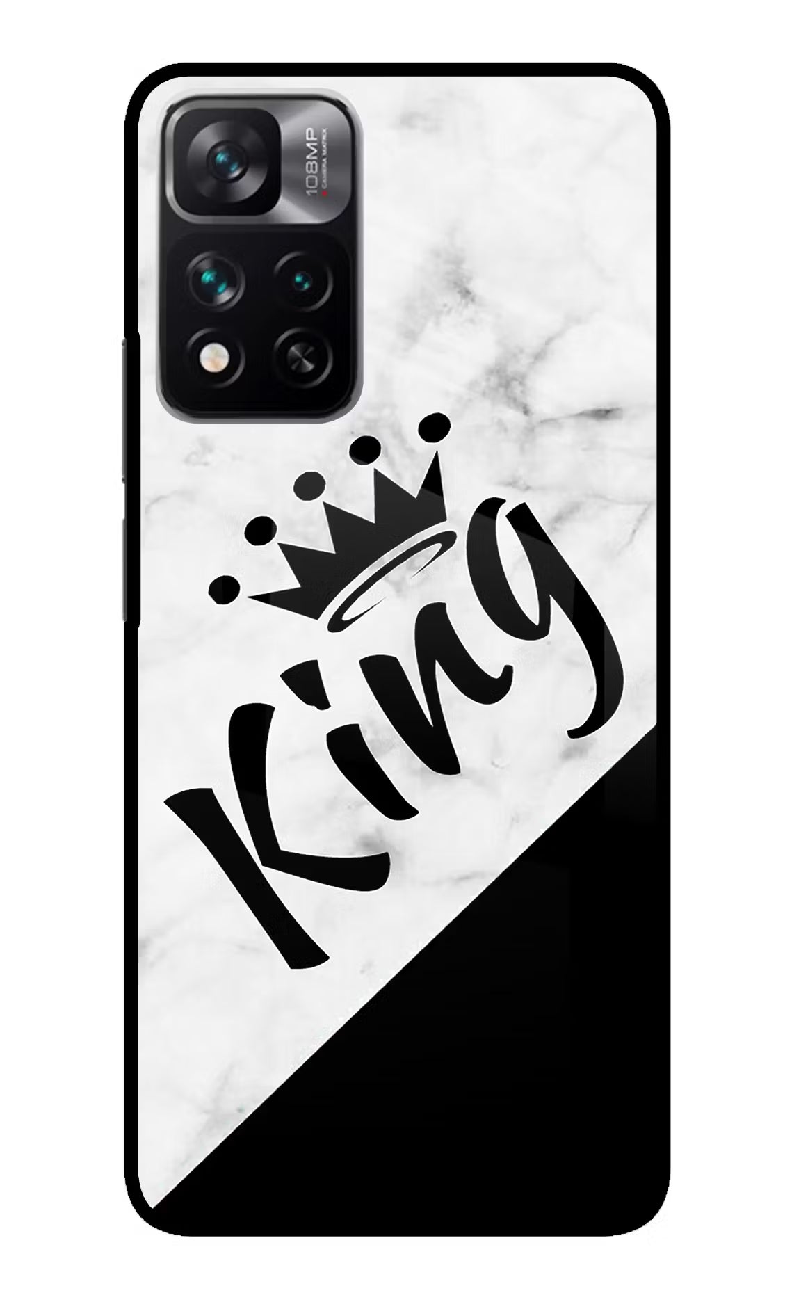 King Redmi Note 13 Pro 5G Glass Case Back Cover by Casekaro