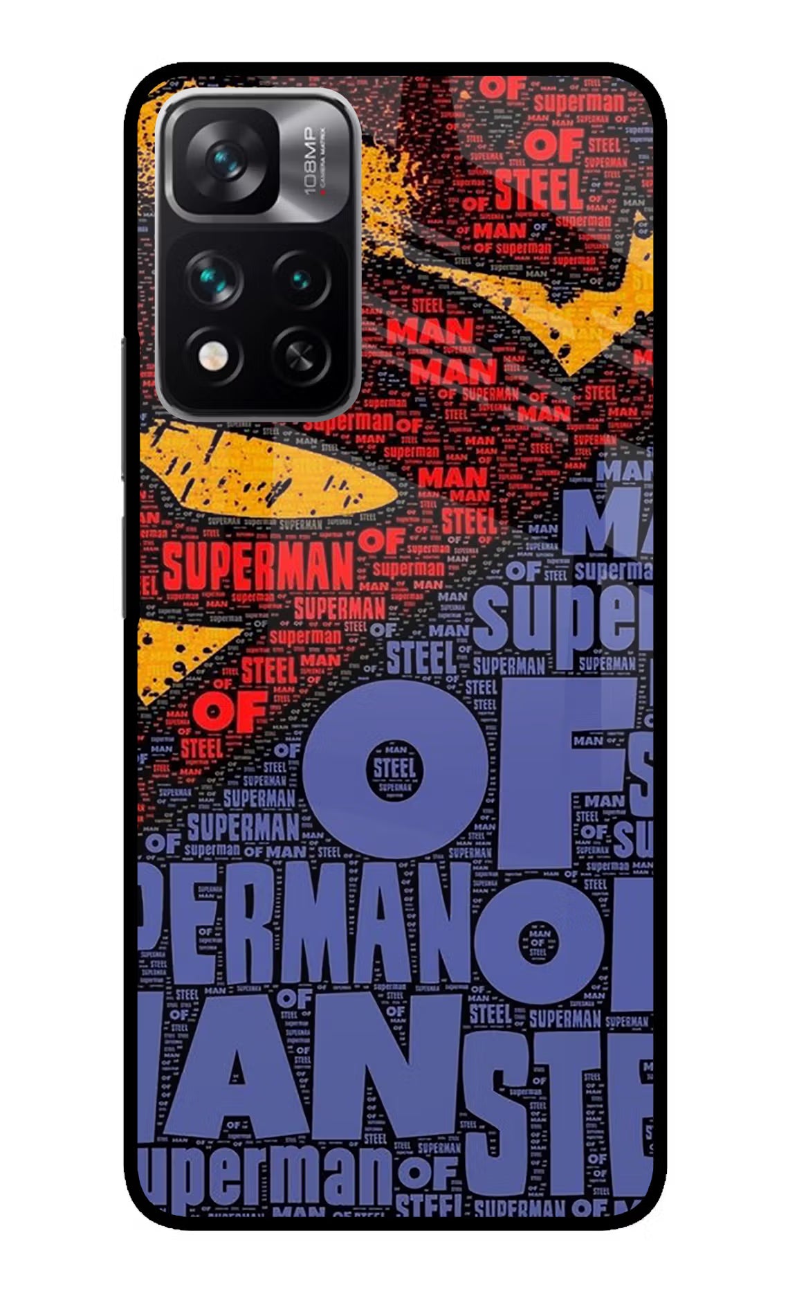 Superman Redmi Note 13 Pro 5G Glass Case Back Cover by Casekaro