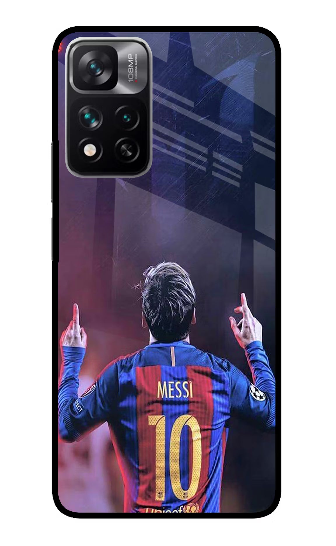 Messi Redmi Note 13 Pro 5G Glass Case Back Cover by Casekaro