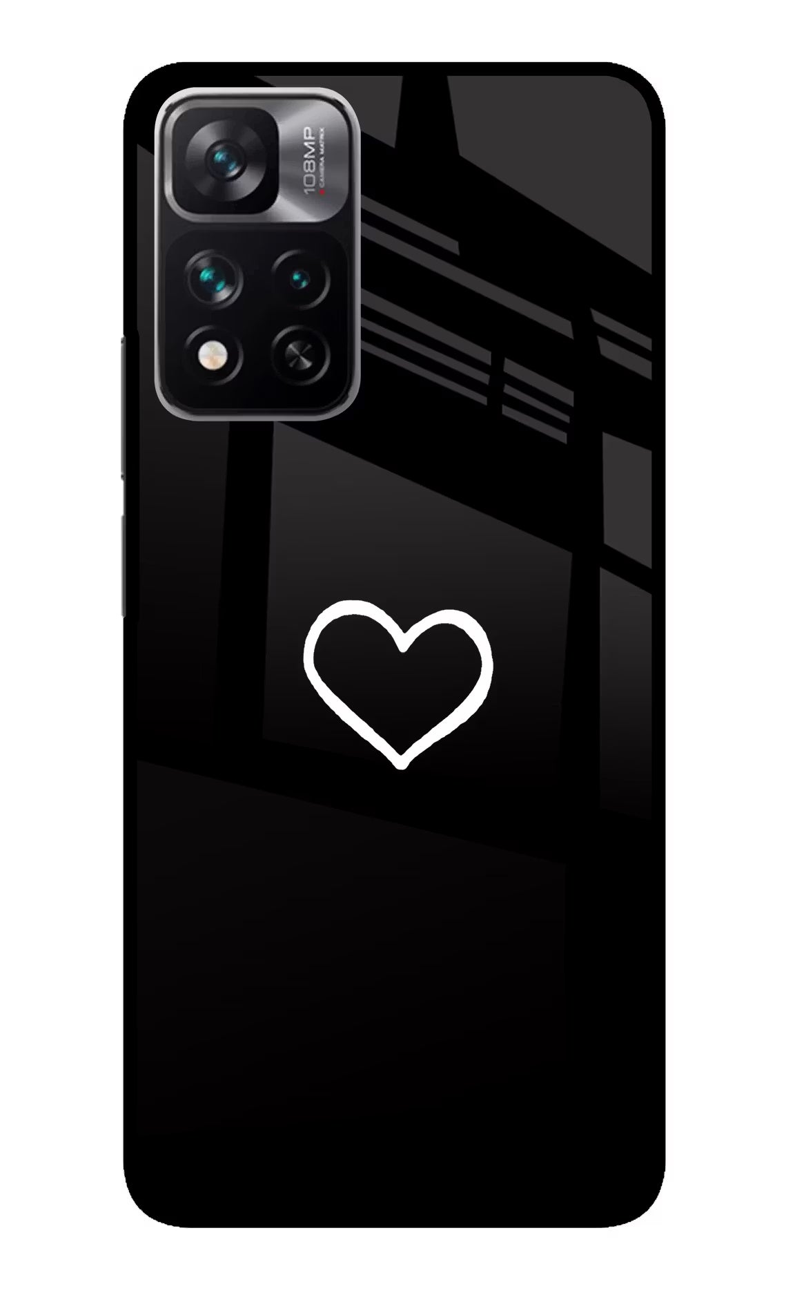 Heart Redmi Note 13 Pro 5G Glass Case Back Cover by Casekaro