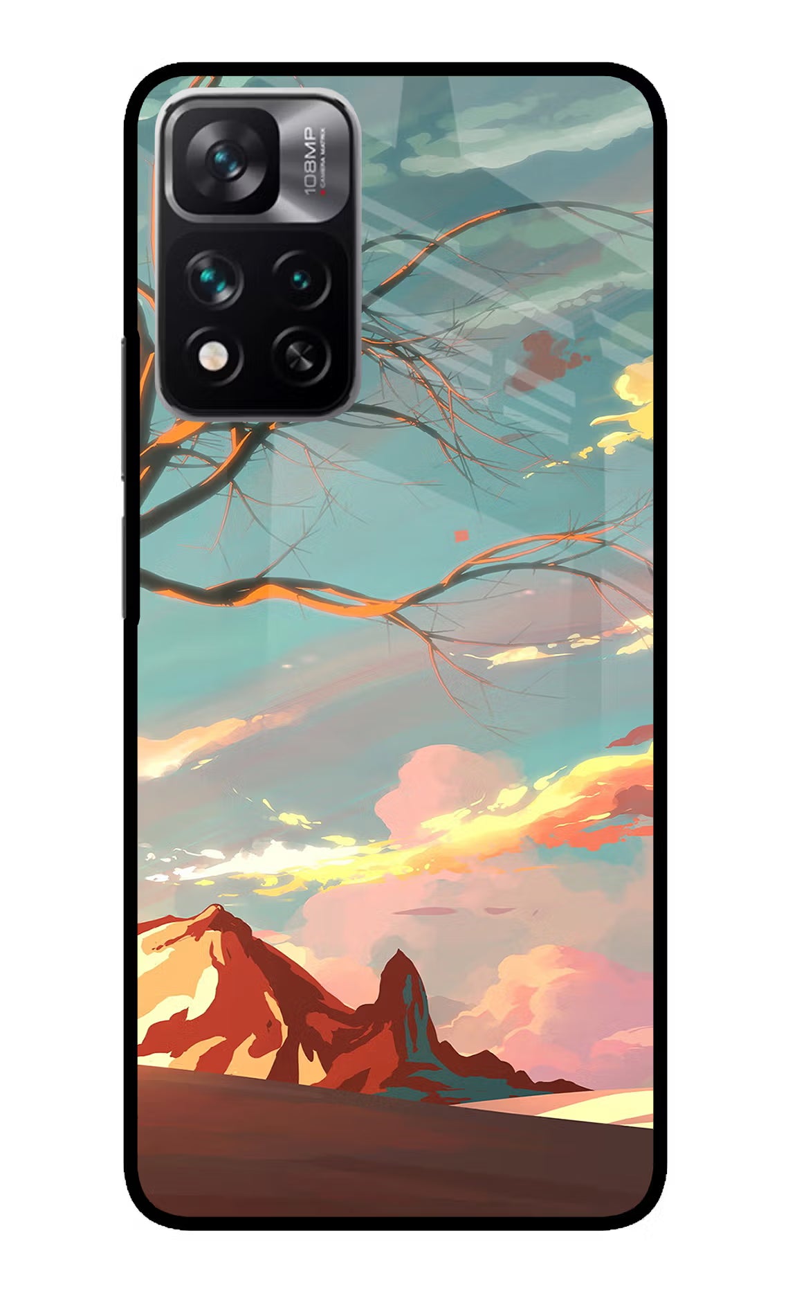 Scenery Redmi Note 13 Pro 5G Glass Case Back Cover by Casekaro