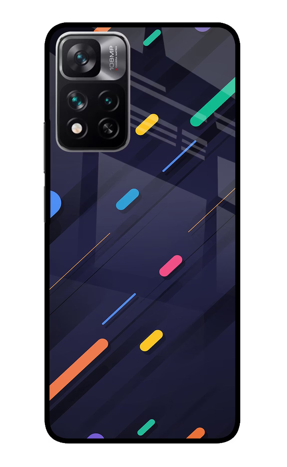 Abstract Design Redmi Note 13 Pro 5G Glass Case Back Cover by Casekaro