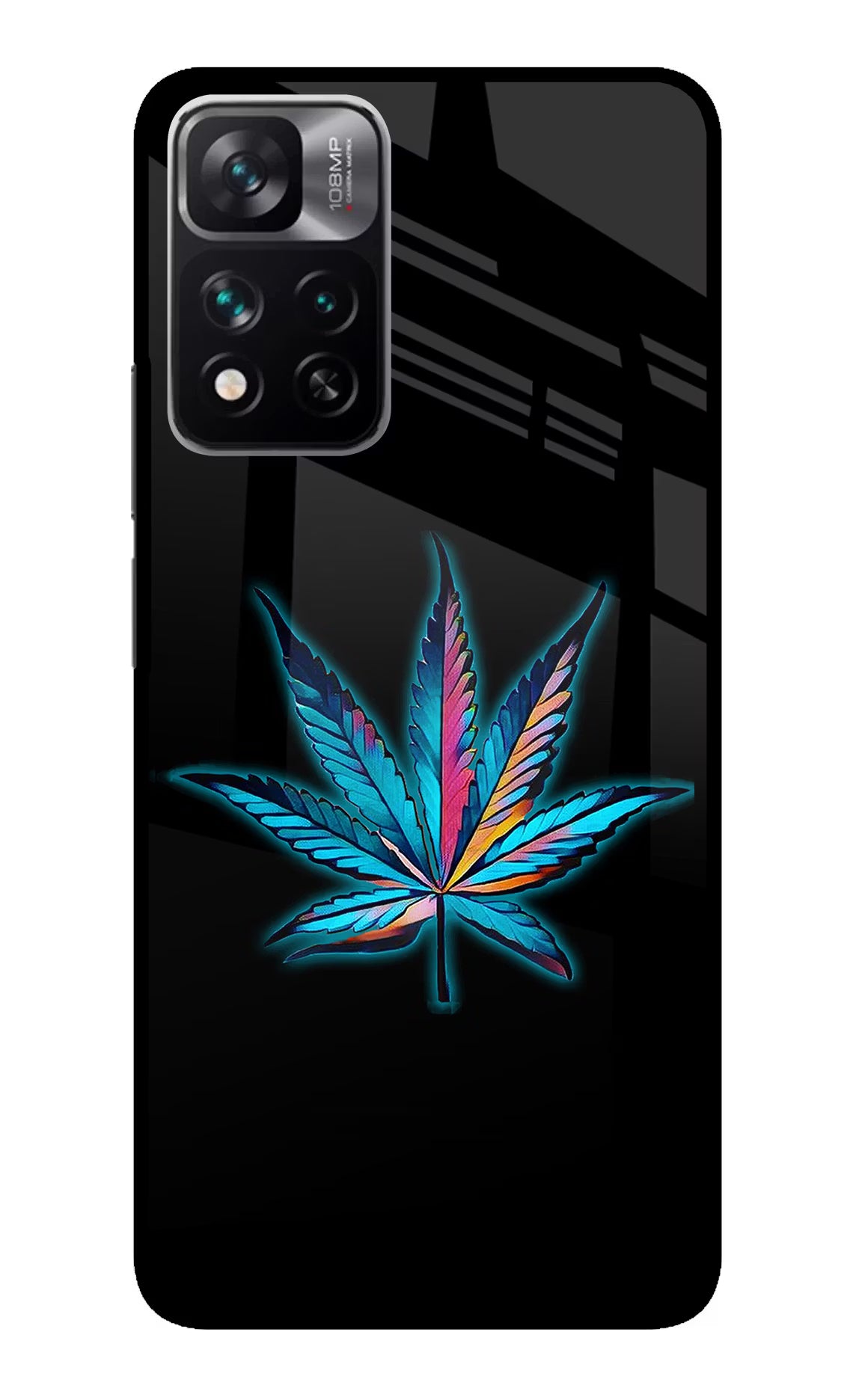 Weed Redmi Note 13 Pro 5G Glass Case Back Cover by Casekaro