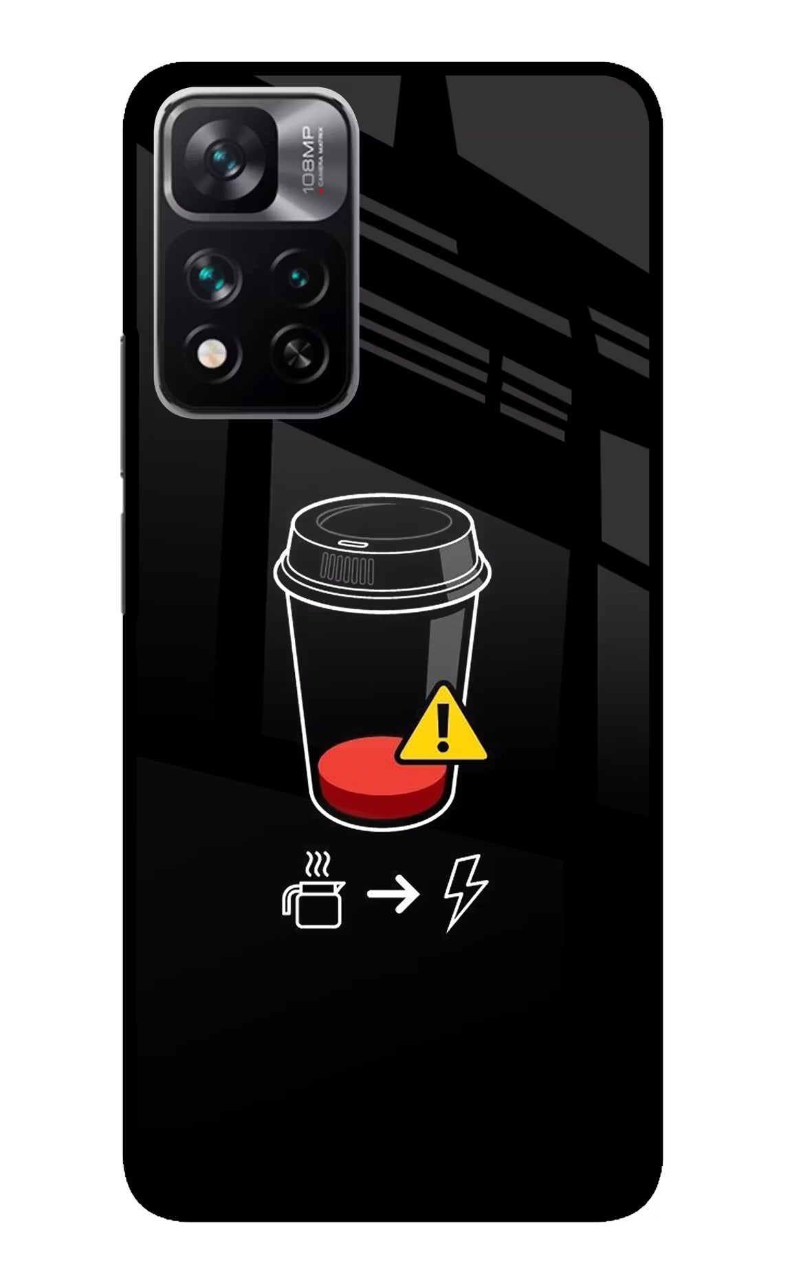 Coffee Redmi Note 13 Pro 5G Glass Case Back Cover by Casekaro