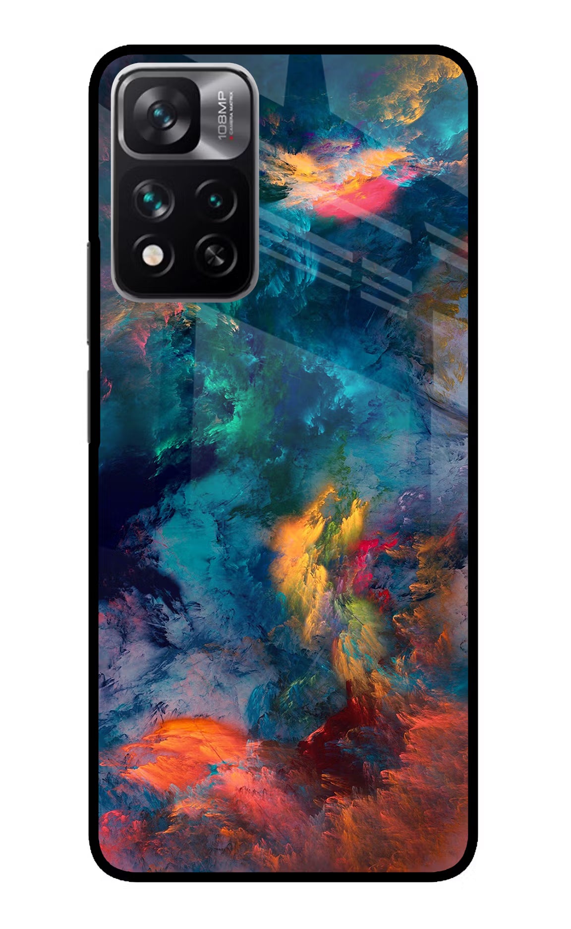 Artwork Paint Redmi Note 13 Pro 5G Glass Case Back Cover by Casekaro