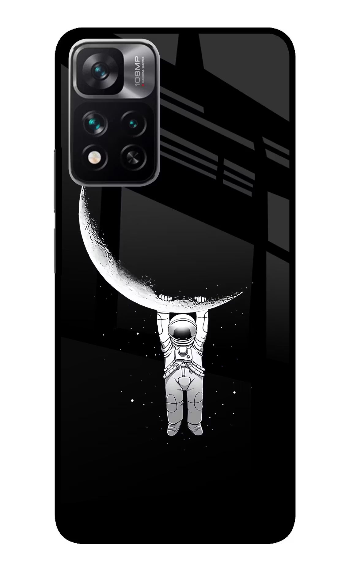 Moon Space Redmi Note 13 Pro 5G Glass Case Back Cover by Casekaro