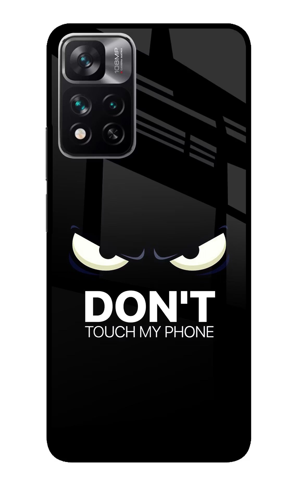 Don'T Touch My Phone Redmi Note 13 Pro 5G Glass Case Back Cover by Casekaro