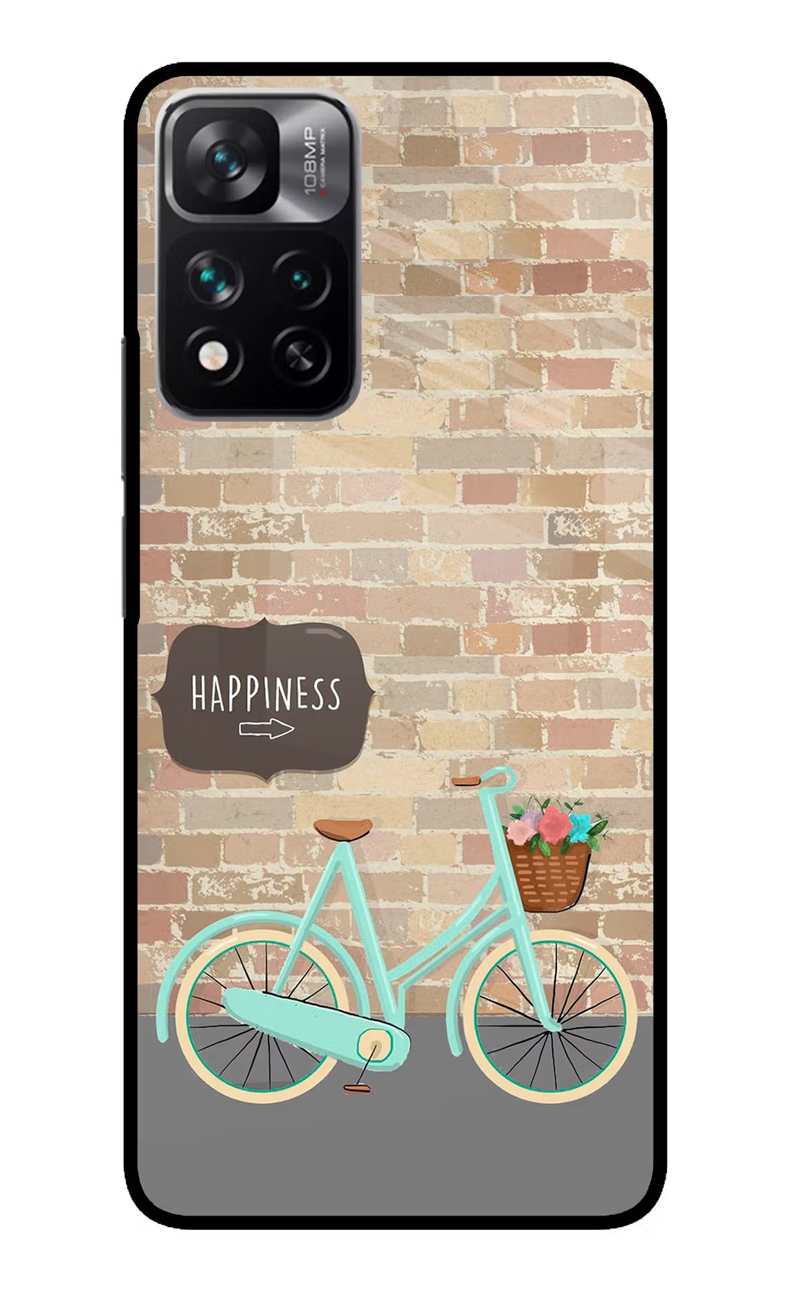 Happiness Artwork Redmi Note 13 Pro 5G Glass Case Back Cover by Casekaro