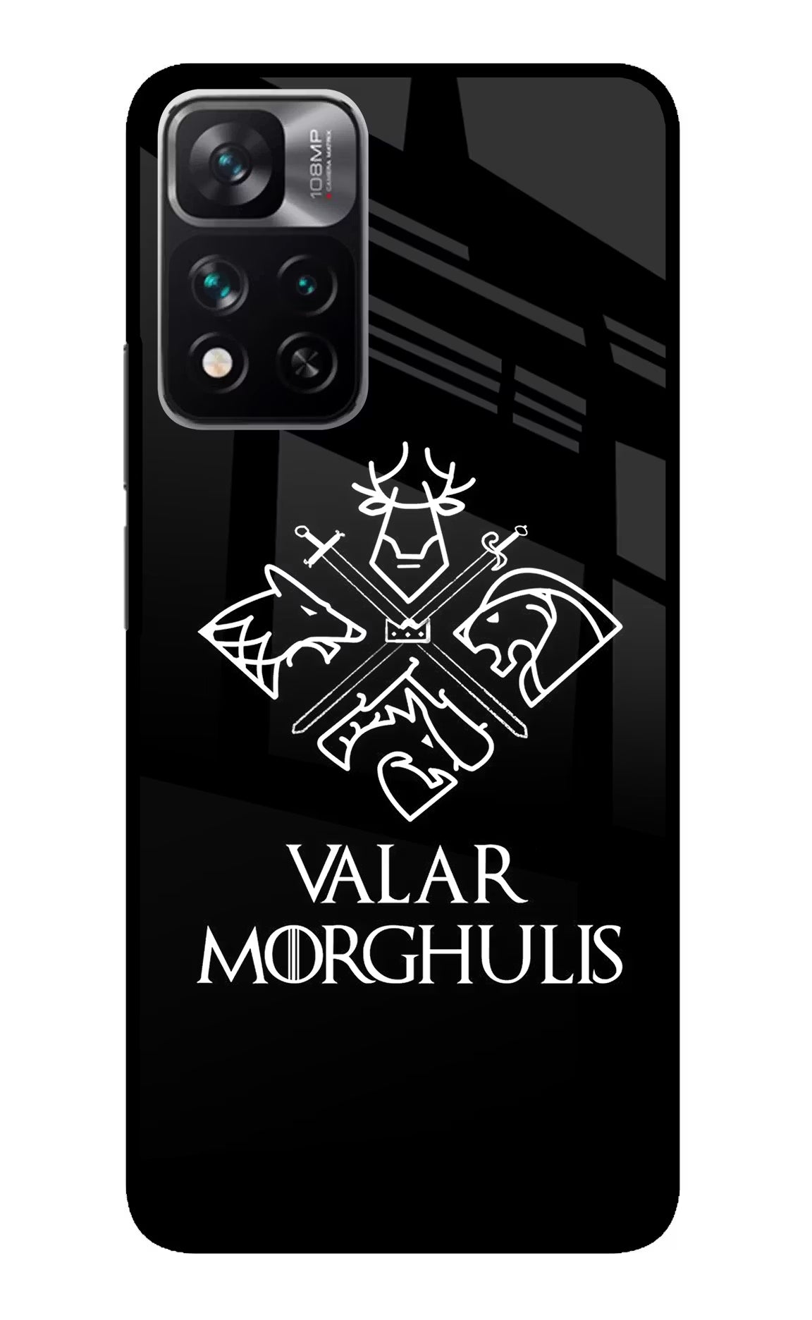 Valar Morghulis | Game Of Thrones Redmi Note 13 Pro 5G Glass Case Back Cover by Casekaro
