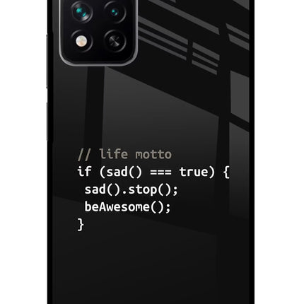 Life Motto Code Redmi Note 13 Pro 5G Glass Case