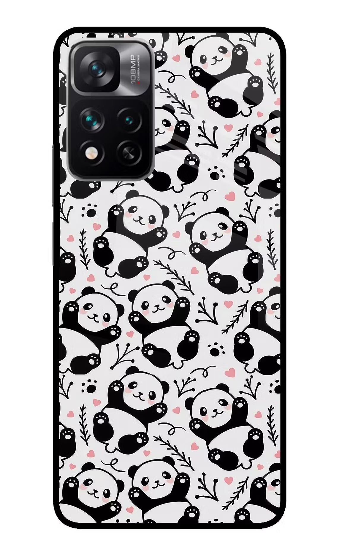 Cute Panda Redmi Note 13 Pro 5G Glass Case