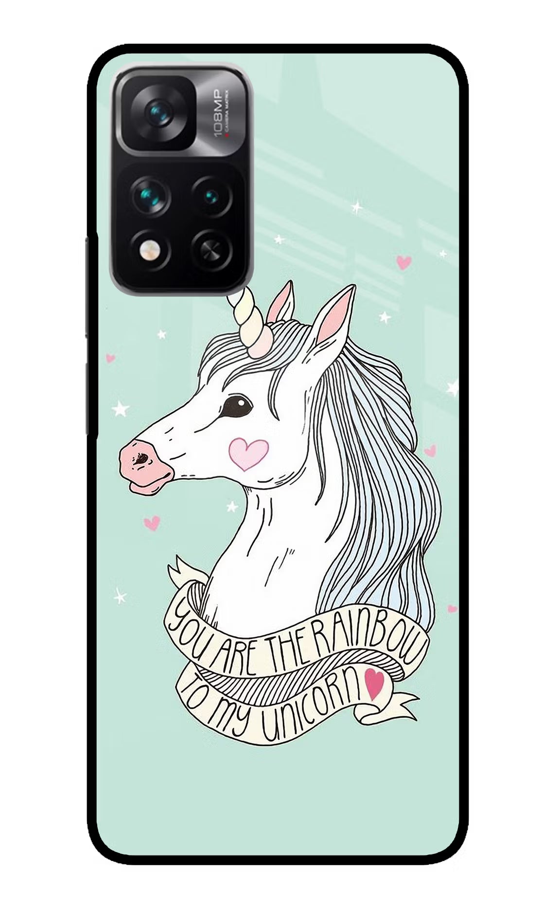 Unicorn Wallpaper Redmi Note 13 Pro 5G Glass Case Back Cover by Casekaro