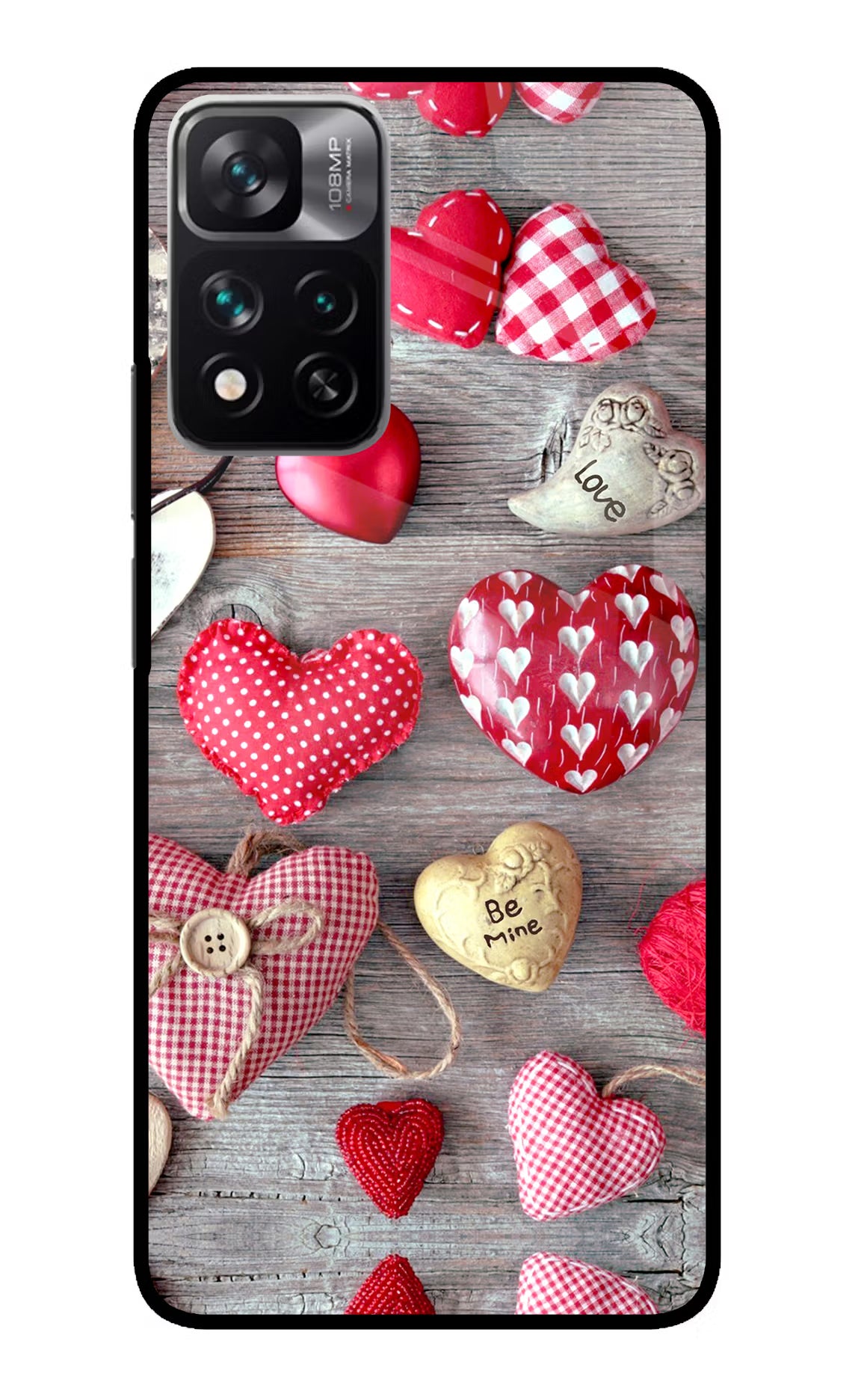 Love Wallpaper Redmi Note 13 Pro 5G Glass Case Back Cover by Casekaro