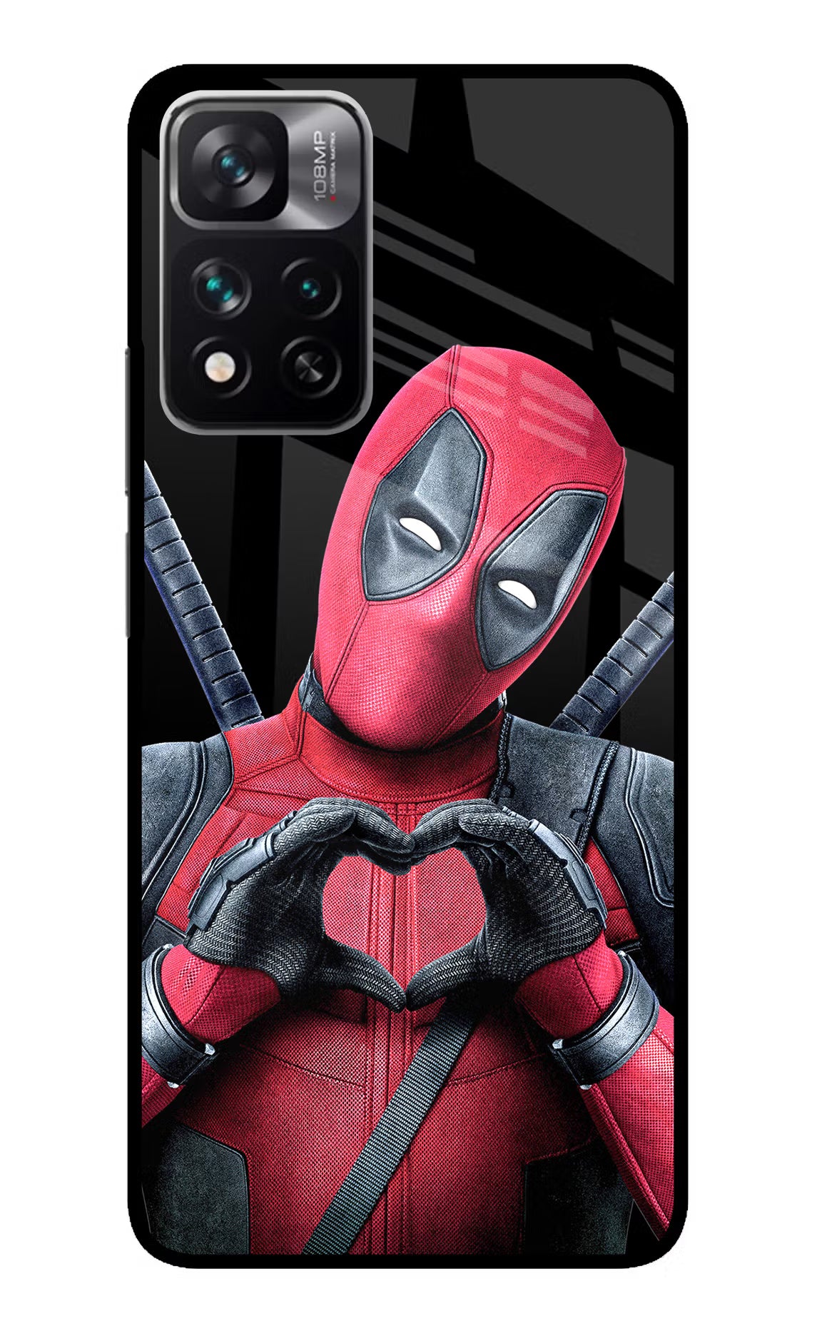 Deadpool Redmi Note 13 Pro 5G Glass Case Back Cover by Casekaro