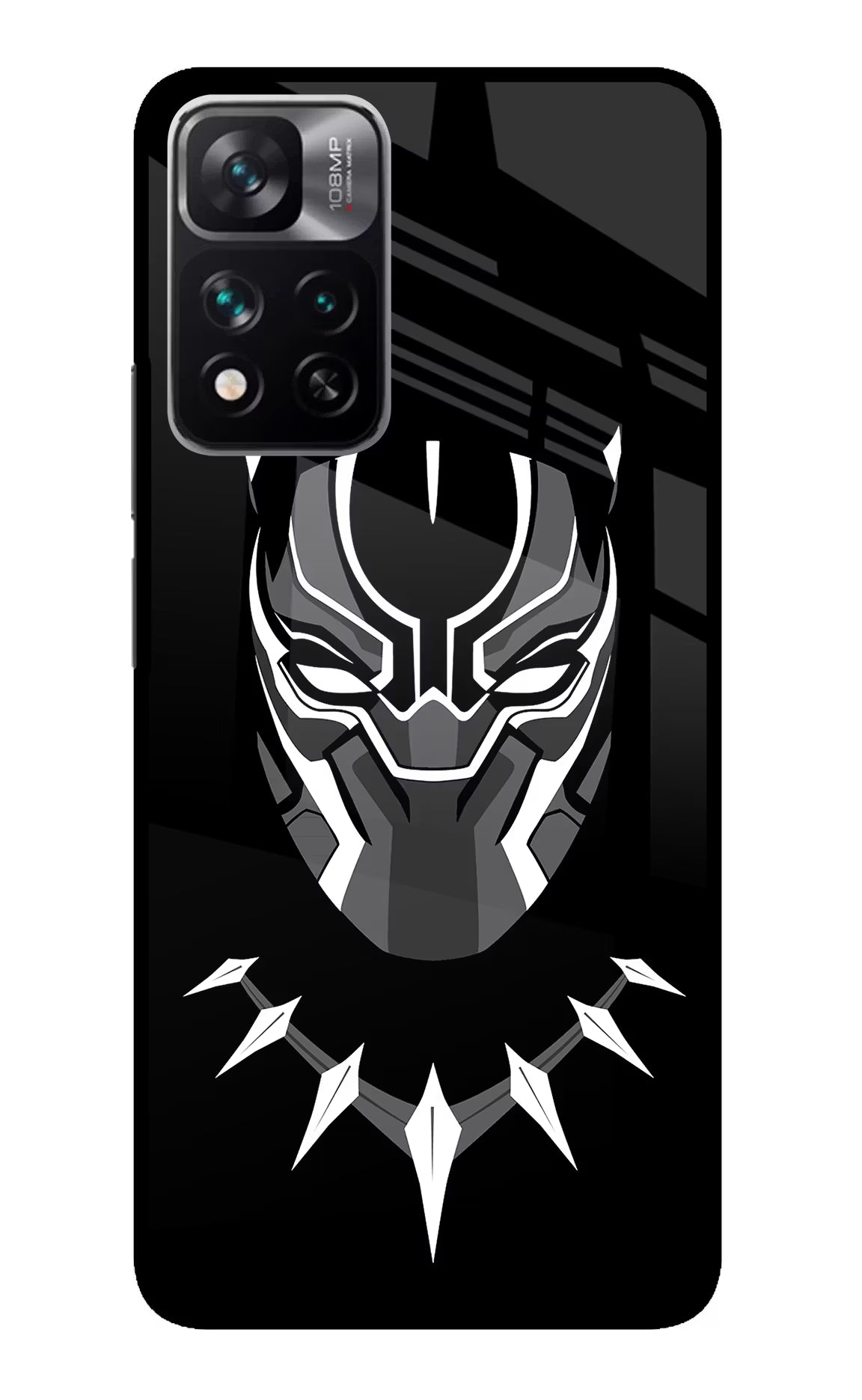 Black Panther Redmi Note 13 Pro 5G Glass Case Back Cover by Casekaro