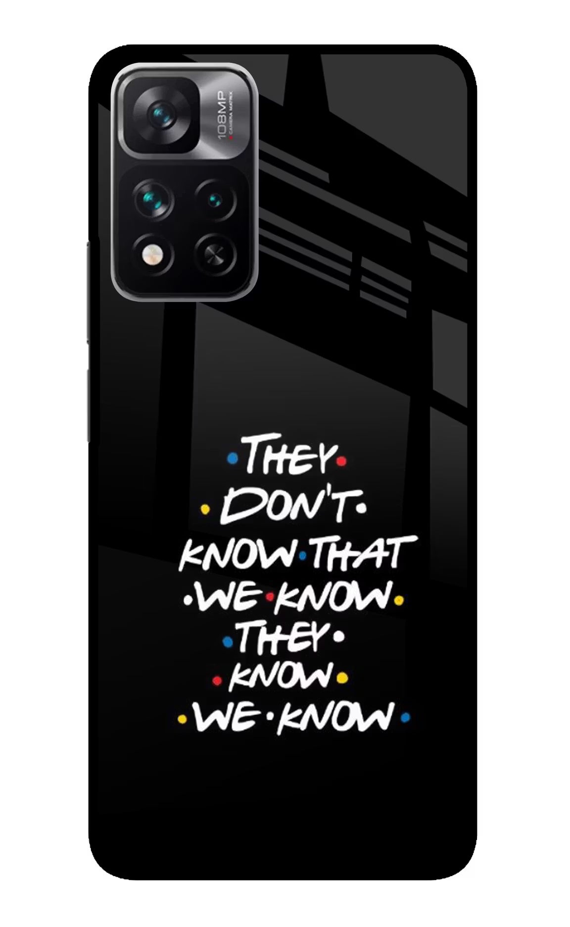 FRIENDS Dialogue Redmi Note 13 Pro 5G Glass Case Back Cover by Casekaro