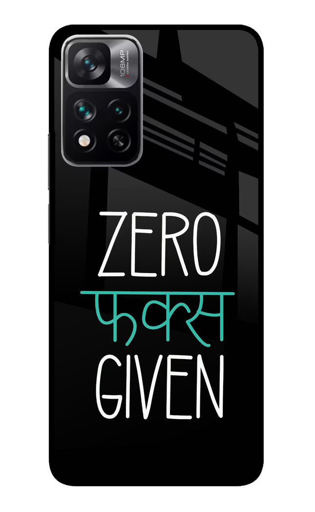 Zero Fucks Given Redmi Note 13 Pro 5G Glass Case