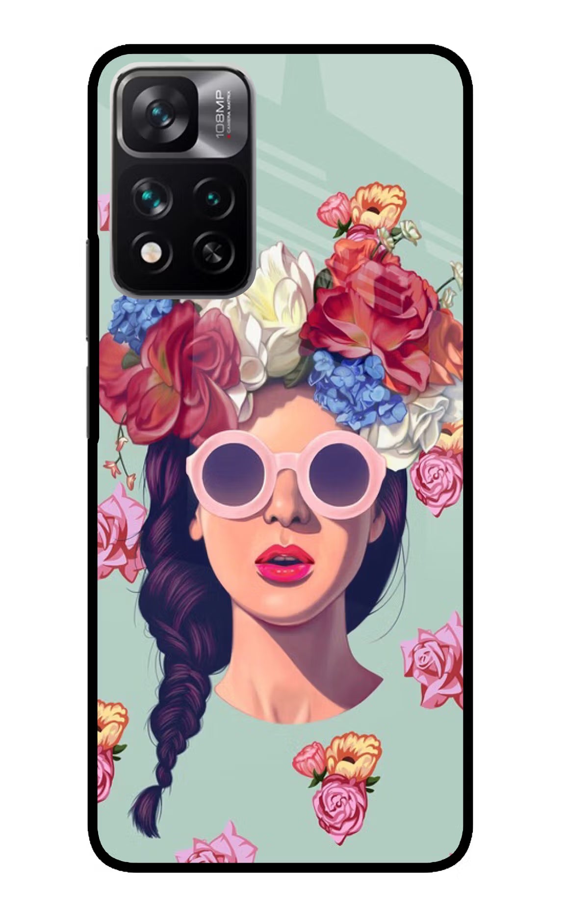 Pretty Girl Redmi Note 13 Pro 5G Glass Case Back Cover by Casekaro